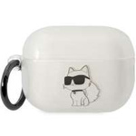 Obal Karl Lagerfeld KLAP2HNCHTCT Kryt Airpods Pro 2 transparentní Ikonik Choupette Case