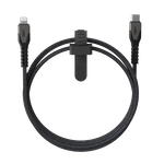 UAG Rugged Cable - kabel USB-C - lightning 30W, 1,5 m (black/gray)