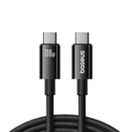 Baseus Tungsten Gold USB-C 3.2 / USB-C 3.2-Kabel 100 W 4K 60 Hz 1,5 m – Schwarz