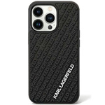 Cover Karl Lagerfeld KLHCN613DMKRLK iPhone 11 / Xr 6.1" nero/nero durocase Gomma 3D Multi Logo Case