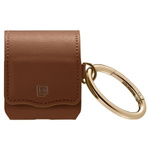 Telefontok a fejhallgatóhoz SPIGEN LA Manon Apple Airpods bőr barna tokja