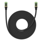 Braided network cable cat.8 Baseus Ethernet RJ45, 40Gbps, 8m (black)