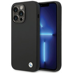 Cover Bmw Bmhcp15lsilbk IPhone 15 Pro 6,1" Nero/Nero Silicone Metal Logo Case
