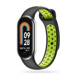 Telefontok Tech-protect Softband Xiaomi Smart Band 8 / 8 Nfc fekete/lime Case