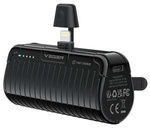 Powerbank Veger PlugOn (W0558P) PD QC3.0 2,4A 20W 5000 mAh z wbudowanym złączem Lightning czarny