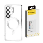 Wozinsky Galvanisierte Hülle mit Magsafe für Samsung Galaxy S25+ - Silber