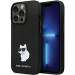 Etui Karl Lagerfeld KLHCP14LSMHCNPK iPhone 14 Pro 6.1" czarny/black hardcase Silicone C Metal Pin