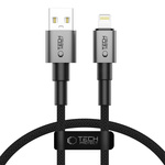 Kabel TECH-PROTECT ULTRABOOST DNA LIGHTNING CABLE 12W/2.4A 25CM IRON GREY