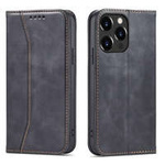 Custodia Magnet Fancy Case per iPhone 14 Plus flip cover stand nero