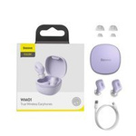 Baseus Encok WM01 TWS Wireless In-Ear Bluetooth 5.3 Cuffie Viola Versione aggiornata (NGTW240005)