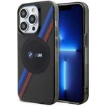 Cover BMW BMHMP14XHDTK iPhone 14 Pro Max 6,7" grigio/grigio durocase Strisce tricolori MagSafe