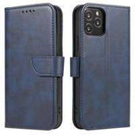 Magnet Case elegante cover con patta e funzione stand per Samsung Galaxy A13 5G blu