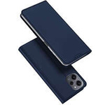 Custodia in ecopelle Dux Ducis Skin Pro per Xiaomi Poco M6 Pro/Redmi 12/Redmi 12R - blu