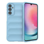 Custodia Magic Shield per Samsung Galaxy A24 4G cover blindata flessibile azzurro