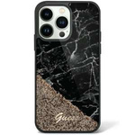 Cover Guess GUHCP14XLCSGSGK iPhone 14 Pro Max 6,7" nero/nero durocase Liquid Glitter Marmo Case