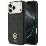 Etui Guess 4G Strass Logo MagSafe do     iPhone 17 Pro Max czarny