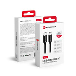 Kabel USB C do USB C Forcell F-Energy QC4.0 PD 3A 60W 1,5 m C338 czarny
