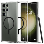 Cover Spigen Ultra Hybrid Anello Onetap MagSafe Galaxy S23 Ultra Black Case