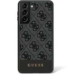 Cover Guess GUHCS23MG4GLGR S23 Plus S916 nero/nerocase 4G Stripe Collection