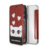 Cover Karl Lagerfeld Klflbkpxvdcre iPhone X/xs Red/red Book Valentine Case