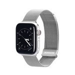 Cinturino magnetico Dux Ducis Cinturino per Watch 7 7/6/5/4/3/2 / SE (41/40 / 38 mm) Cinturino magnetico Argento (versione milanese)