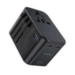 Choetech caricatore rapido GaN 2 x USB Tipo C / USB 65W Power Delivery nero (PD5009-BK)
