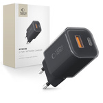 TECH-PROTECT NCM33W 2-PORT NETWORK CHARGER PD33W/QC3.0 BLACK
