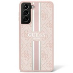 Cover Guess GUHCS23SP4RPSP S23 S911 rosa/rosacase 4G stampato a righe Case