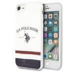 Cover US POLO Apple iPhone 7 8 SE 2020 Tricolor Pattern Collection BIały Case