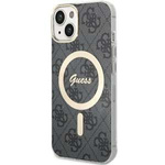 Cover Guess GUHMP14SH4STK iPhone 14 6,1" nero/nero rigidocase 4G MagSafe Case
