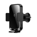 [RETURNED ITEM] Portacellulare da auto Baseus Halo con caricatore a induzione da 15W per un foglio di carta nero (SUDD000001)