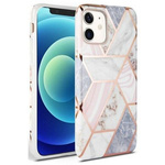 Cover Tech-protect Marble iPhone 12 Mini Rosa Case