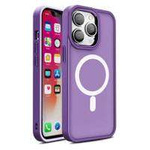 Custodia magnetica corazzata per iPhone 14 Plus MagSafe Color Matte - viola