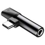 Baseus Audio Converter L41 Adattatore da USB-C a USB-C + jack per cuffie da 3,5 mm nero (CATL41-01)