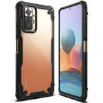 Custodia per PC Ringke Fusion X resistente con paraurti in TPU per Xiaomi Redmi Note 10 Pro nero (FXXI0035)