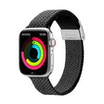 Cinturino Dux Ducis (versione Mixture II) cinturino per Apple Watch SE, 8, 7, 6, 5, 4, 3, 2, 1 (41, 40, 38 mm) cinturino intrecciato nero