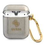 Cover GUESS Apple AirPods Glitter Collection Custodia nera