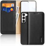 Custodia Dux Ducis Hivo Samsung Galaxy S23+ custodia a portafoglio con supporto RFID blocker nero