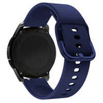 Cinturino in silicone TYS cinturino smartwatch per orologi universali 20mm blu scuro