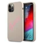 Cover GUESS Apple iPhone 12 12 Pro Silicone Vintage GUHCP12MLSVSGP Grigio Rosa Hardcase