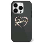 Etui Guess iPhone 16 Pro Max 6.9" czarny/black hardcase IML Heart