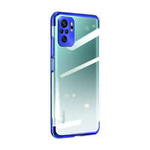 Cover in gel con cover metallizzata Clear Color per Xiaomi Redmi Note 10 5G / Poco M3 Pro blu