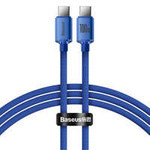 [RETURNED ITEM] Cavo della serie Baseus Crystal Shine Cavo USB per ricarica rapida e trasferimento dati USB tipo C - USB tipo C 100 W 1,2 m blu (CAJY000603)
