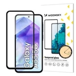 Colla completa in vetro temperato Wozinsky per Samsung Galaxy A55 con cornice nera