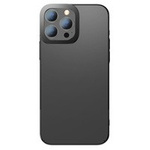 Custodia rigida per PC Baseus Glitter Cover galvanica trasparente per iPhone 13 Pro Max nero (ARMC000201)