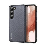 Custodia Dux Ducis Fino Cover Samsung Galaxy S23+ con cornice in silicone grigio