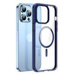 Custodia Dux Ducis Clin2 per iPhone 14 Pro cover magnetica MagSafe blu