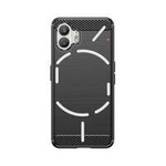 Custodia in silicone Carbon Case per Nothing Phone 2 - nera