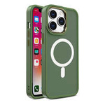 Custodia Color Matte magnetica per iPhone 15 Plus - verde