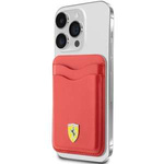 Portafoglio Ferrari Card Slot FEWCMRSIR rosso/rosso MagSafe Pelle Collezione 2023